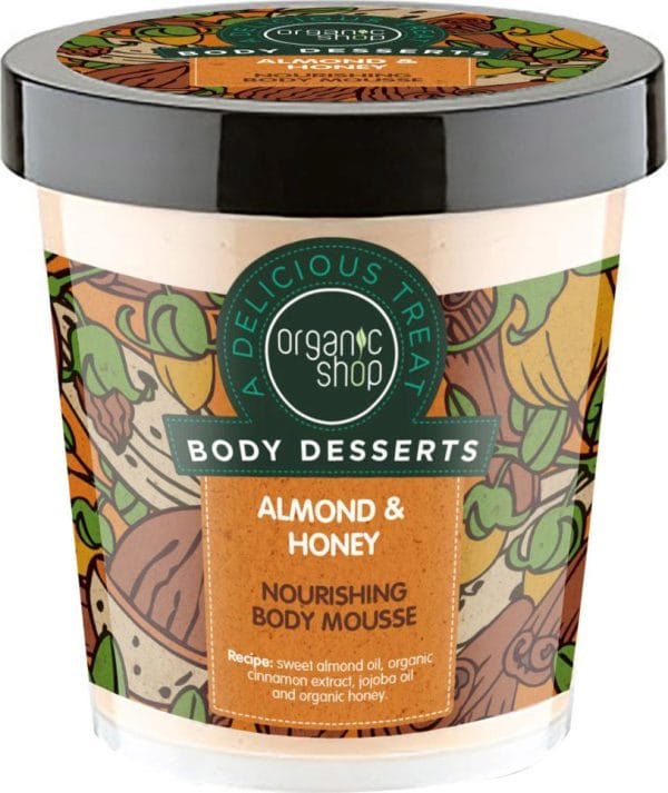 20200224100722 organic shop body dessert almond honey nourishing body mousse 450ml