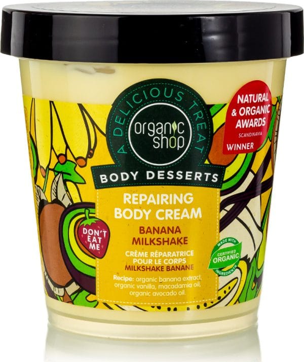 20200224100722 organic shop body desserts banana milkshake repairing body milk 450ml