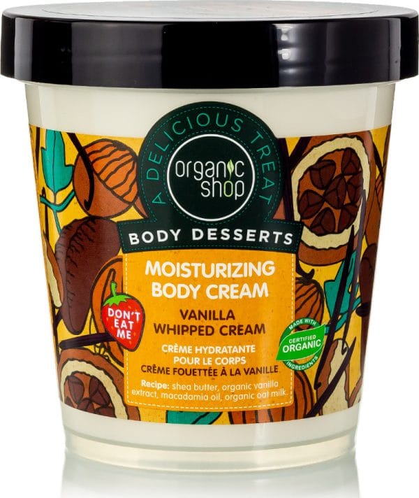 20200224101725 organic shop organic shop body desserts vanilla whipped cream moisturizing body cream 450ml