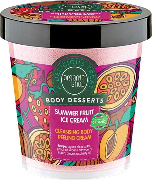 20200224113904 organic shop body desserts summer fruit ice cream cleansing body peeling cream 450ml
