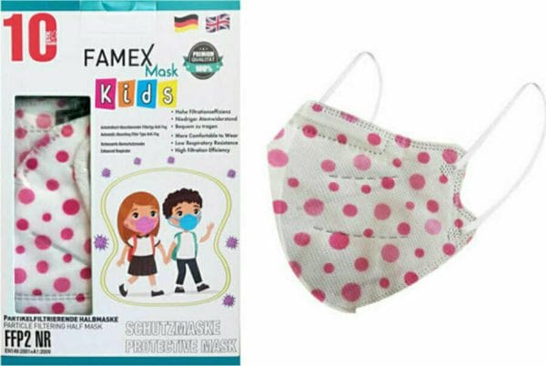 20210520112326 famex kids mask ffp2 nr polka dots 10tmch