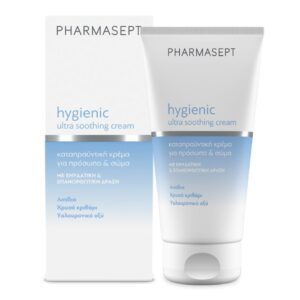 20221128090908 pharmasept hygienic ultra soothing 24ori krema prosopou me yalouroniko oxy gia enydatosi 150ml