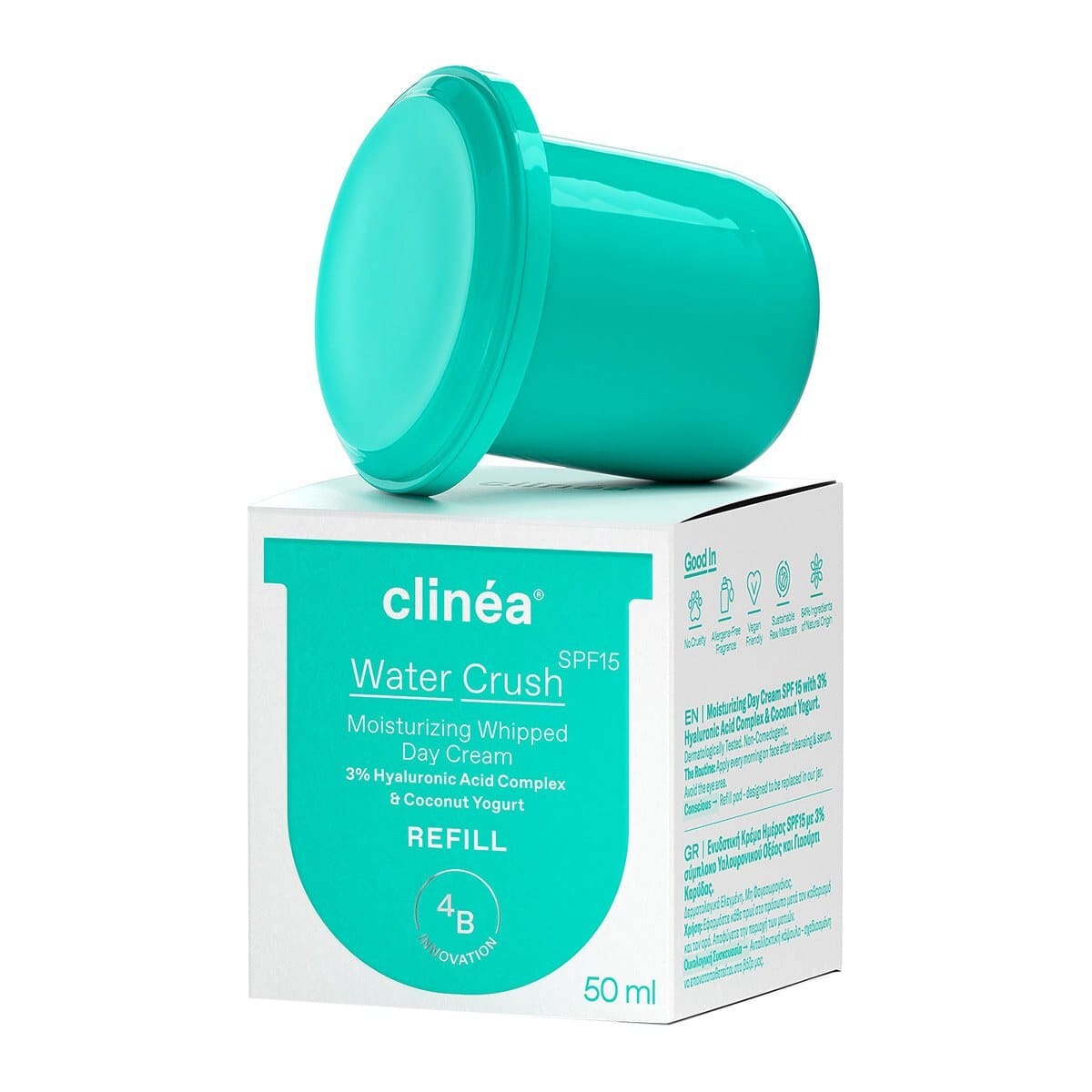 20230317124812 clinea water crush refill krema prosopou imeras me spf15 gia enydatosi 50ml