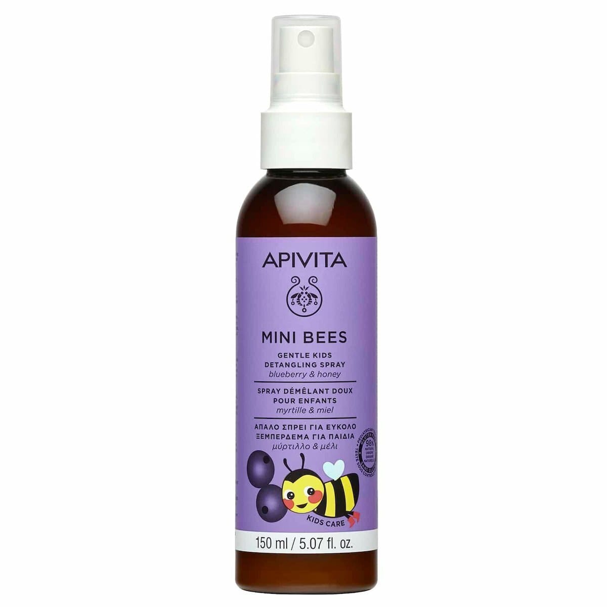 20230629141526 apivita paidiko conditioner mini bees me meli gia eykolo chtenisma se morfi spray 150ml