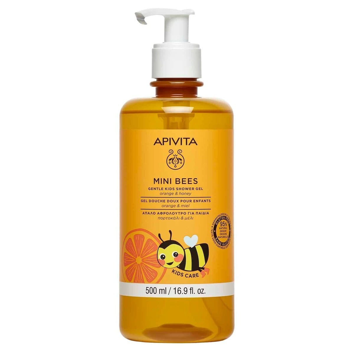 20230629141641 apivita paidiko afroloutro mini bees me meli portokali se morfi gel 500ml