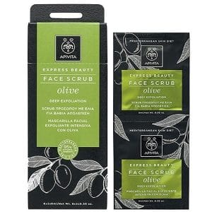 Apivita Express Beauty New Face Scrub Olive 2x8ml 600x600 1