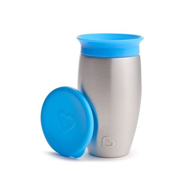 MUNCHKIN MIRACLE 360 STEEL CUP 296ml BLUE - Image 3