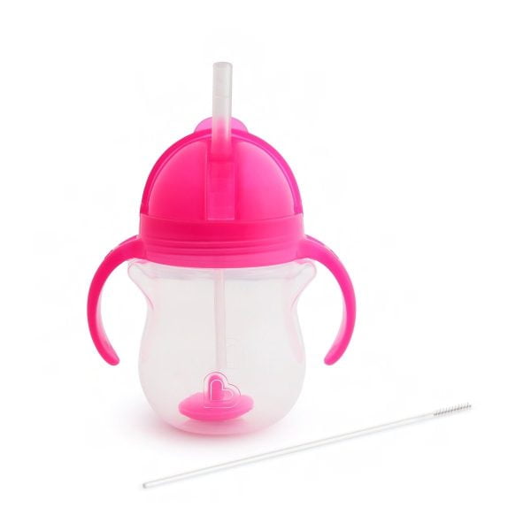 MUNCHKIN TIP & SIP STRAW CUP 207ml PINK - Image 3