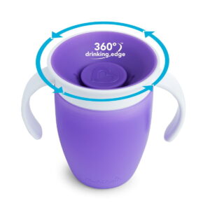 MUNCHKIN MIRACLE 360 TRAINER CUP 207ml PURPLE - Image 3