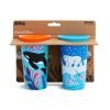 MUNCHKIN MIRACLE 360 SIPPY CUP 266ml POLAR/ORCA 2τμχ - Image 2