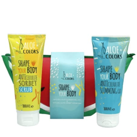 aloe colors shape your body bag slimming gel 100ml sliming scrub 100ml  1