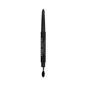 mua eyebrow pencil define with blending brush mid brown