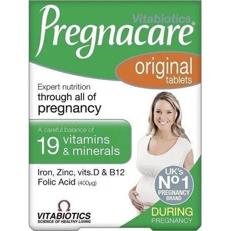 vitabiotics pregnacare original polyvitamini gia tin omali diexagogi tis egkymosynis 30tabs