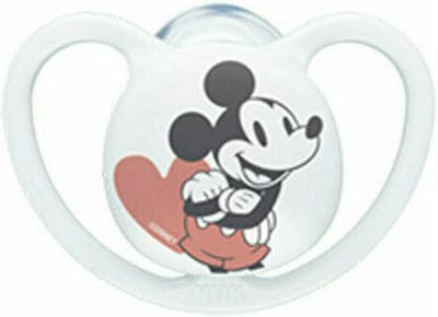 xlarge 20220509125224 nuk orthodontiki pipila silikonis gia 18 36 minon space mickey minnie me thiki leyko