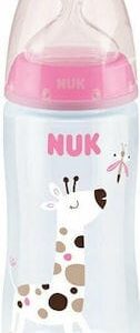 xlarge 20220705170433 nuk plastiko mpimpero first choice plus temperature control kata ton kolikon me thili silikonis 360ml gia 6 18 minon roz kamilopardali