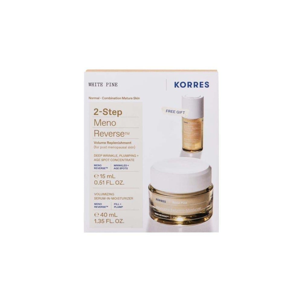 korres set w pine serum moist 40ml & conce 15ml