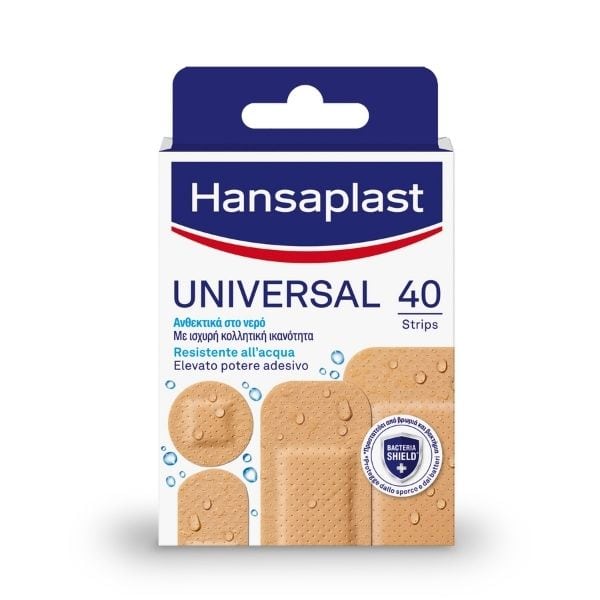 hansaplast universal water resistant 40 strips/ 4 ΜΕΓΕΘΩΝ