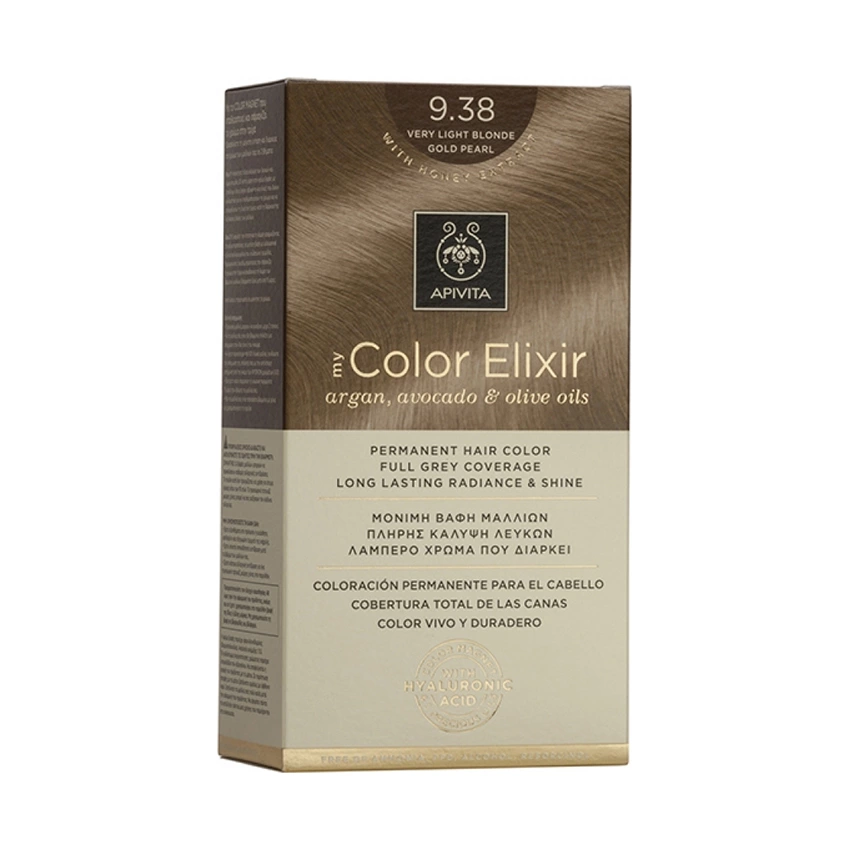 apivita my color elixir 9,38 Ξανθό πολύ ανοιχτό μελί περλέ