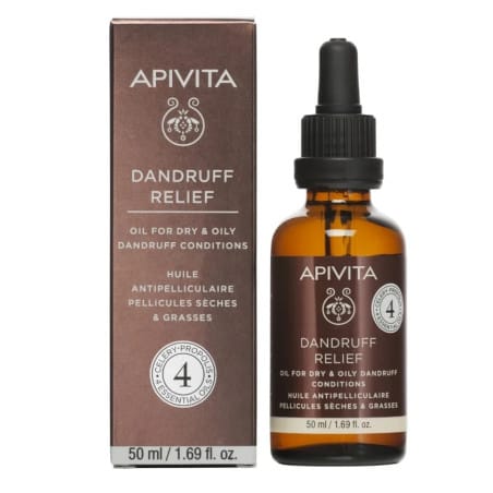 apivita dandruff relief oil Λάδι Κατά της Ξηροδερμίας και της Πιτυρίδας 50ml