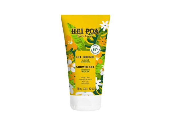 hei poa hair & body shower gel with tahiti monoi gel 150ml