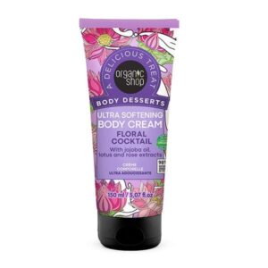 organic shop body dessert daily hydration body cream floral cocktail 150 ml