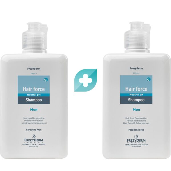 frezyderm ΠΑΚΕΤΟ 2ΤΕΜ hair force shampoo men 200ml ΜΕΙΩΜ ΤΙ