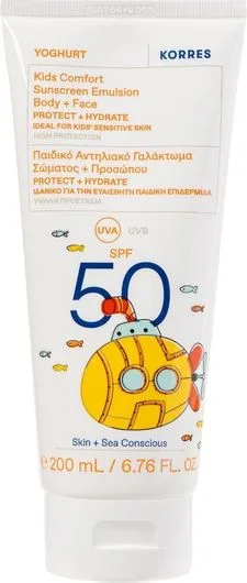 korres yog face bod kids sun spf50 200ml