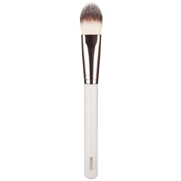 mua flat foundation brush with holo box