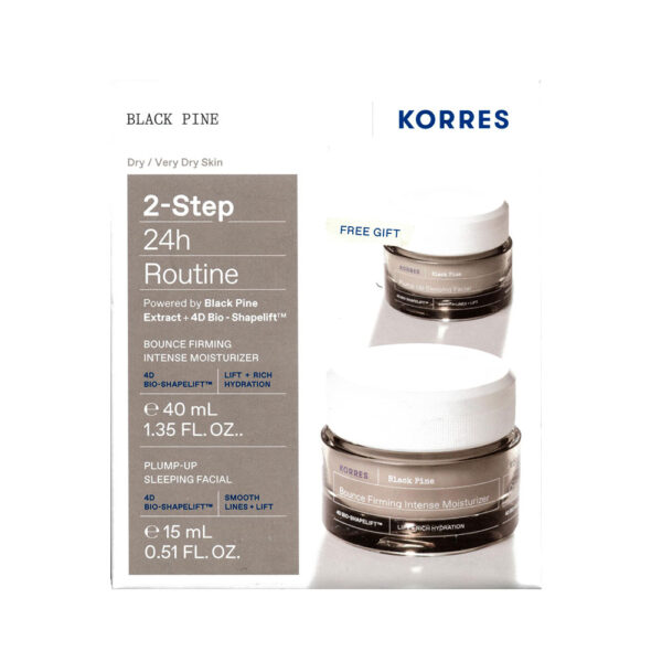 korres set b pine dry 40ml & night 15ml