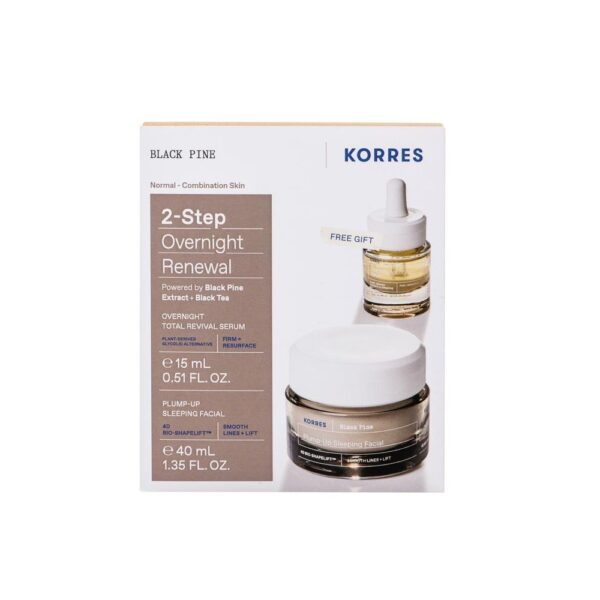 korres set bl pine sleep fac 40ml & serum 15ml