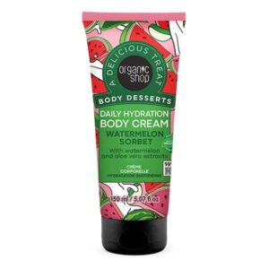 organic shop body dessert daily hydration body cream watermelon sorbet 150 ml