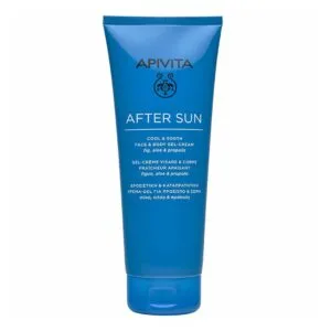 apivita sun after sun face & body cream gel 200ml