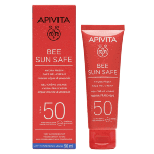 apivita bee sun safe ΕΝΥΔΑΤΙΚΗ ΚΡΕΜΑ gel ΠΡΟΣΩΠΟΥ spf50 * 50ml