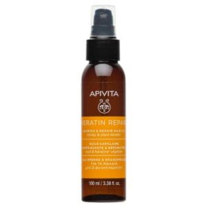 apivita keratin repair nourish & repair hair oil honey&plant keratin 100ml