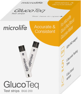 microlife glucoteq Ταινίες Μέτρησης Σακχάρου, 50τεμ