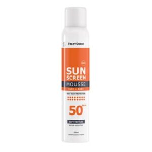 frezyderm sun screen mousse spf 50 200ml