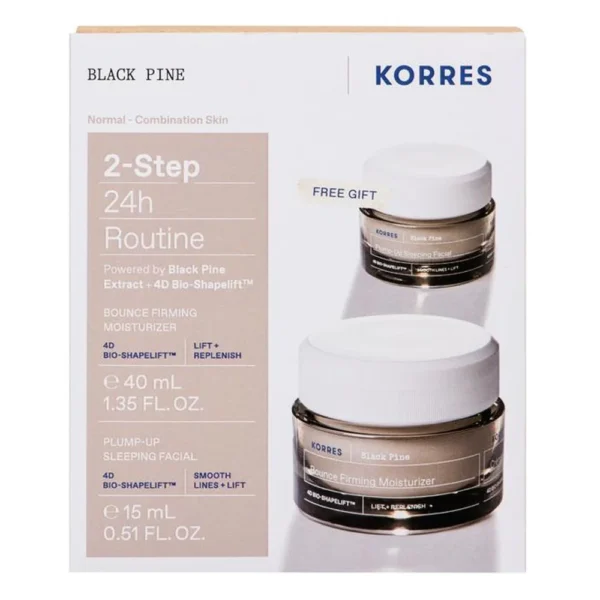 korres set bl pine day cr n c 40ml & night 15ml