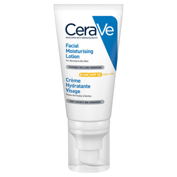 cerave facial moisturising lotion spf50 52 ml