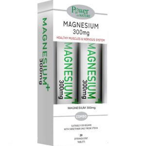 power eff.tb. magnesium 300mg stevia 20τμχ. 1+1 ΔΩΡΟ