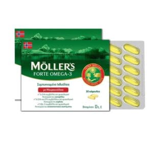 mollers forte omega 3 (30caps) Μουρουνέλαιο