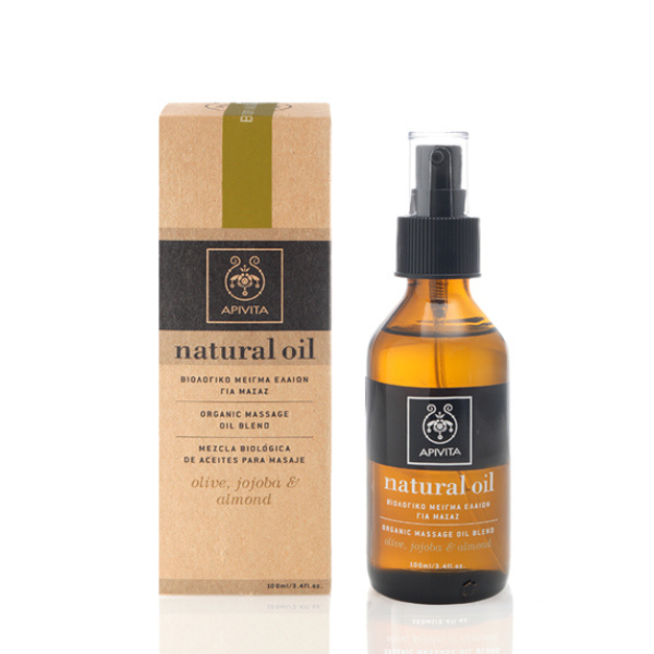 apivita ΒΙΟΛΟΓΙΚΟ ΜΕΙΓΜΑ ΕΛΑΙΩΝ ΓΙΑ ΜΑΣΑΖ ΕΛΙΑ, jojoba & ΑΜΥΓΔΑΛΟ * 100ml