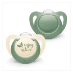 nuk for nature silicone 0 6m Πιπίλα Σιλικόνης, 2τεμ