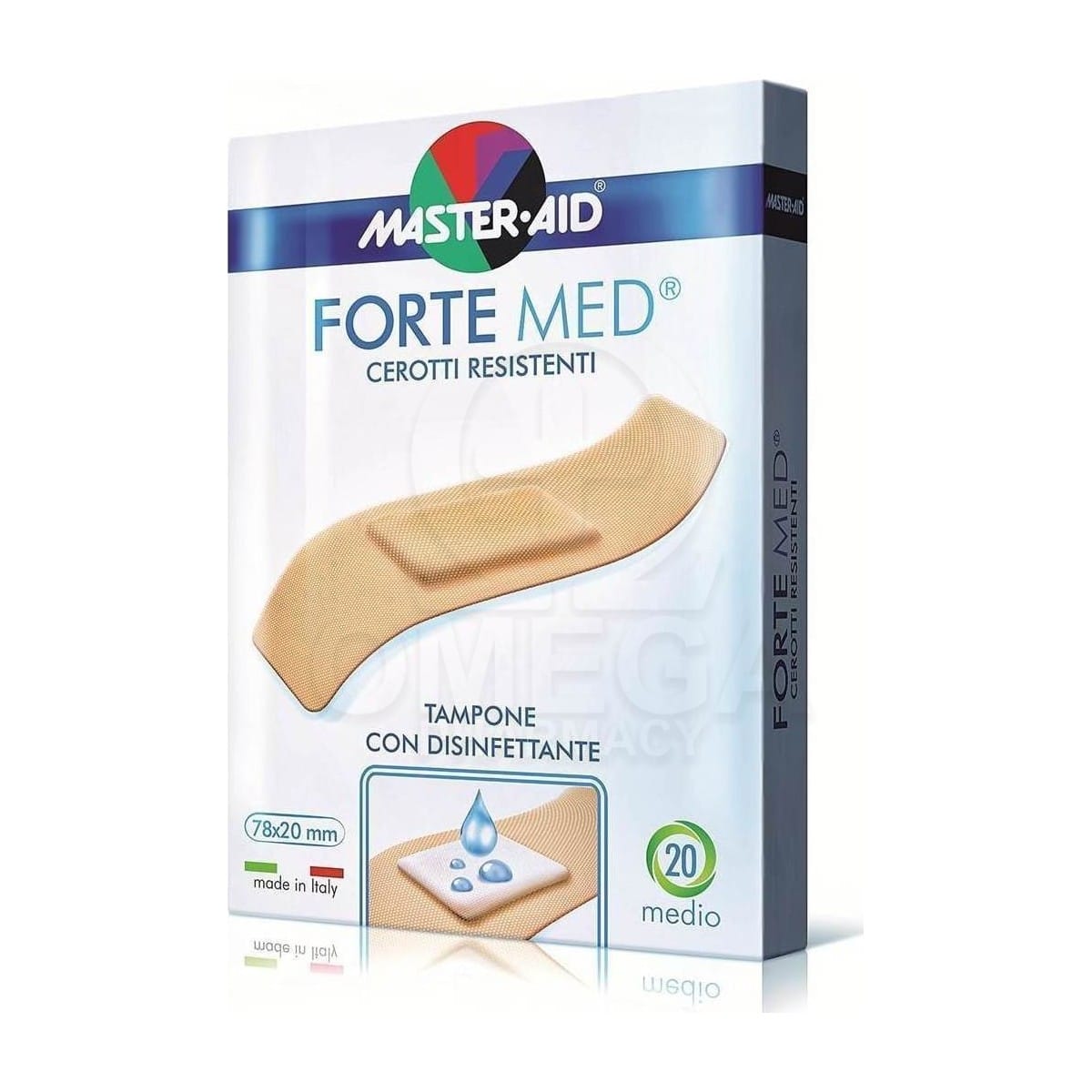 master aid forte med (ΚΑΣΕΤΙΝΕΣ ΣΕ ΚΑΦΕ ΧΡΩΜΑ) 20 strip ΣΤΕΝΑ.