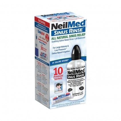 neilmed sinus rinse kit ΣΥΣΤΗΜΑ ΡΙΝΙΚΩΝ ΠΛΥΣΕΩΝ ΓΙΑ ΕΝΗΛΙΚΕΣ ΣΥΣΚΕΥΗ & 10 ΦΑΚΕΛΑΚΙΑ