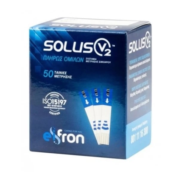 eifron ΤΑΙΝΙΕΣ ΜΕΤΡΗΣΗΣ ΣΑΚΧΑΡΟΥ solus v2 (50 ΤΕΜ.)