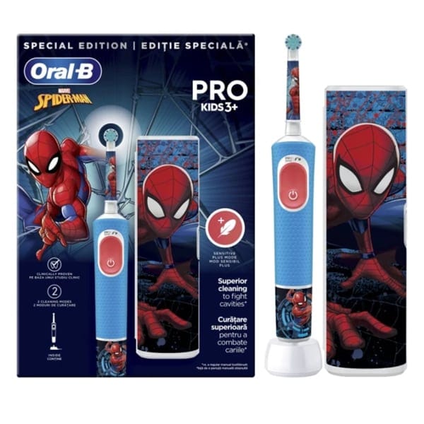 oral b vital. pro kids spiderman case 1x1