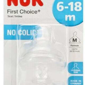 nuk first choice+ Θηλές Σιλικόνης no colic 6 18m, 2τεμ