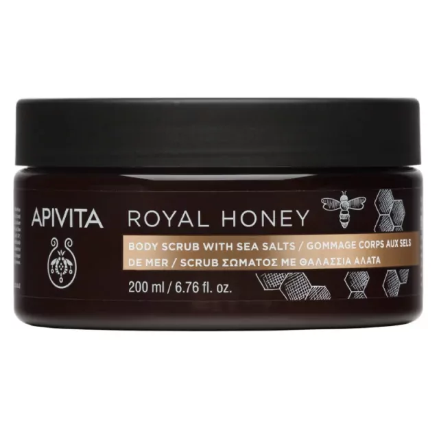 apivita scrub ΣΩΜΑΤΟΣ royal honey * 200g