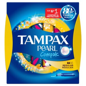 tampax compak pearl regular 8x16