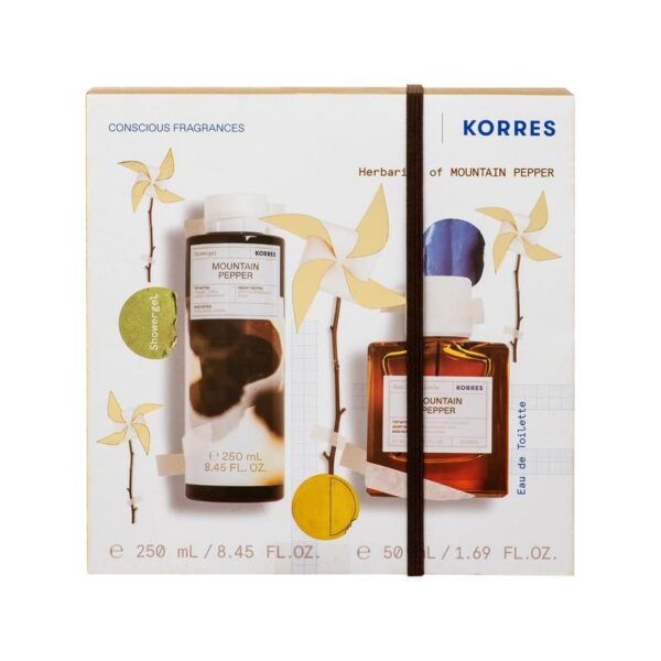 korres set mount pepper edt 50ml & sgel 250ml